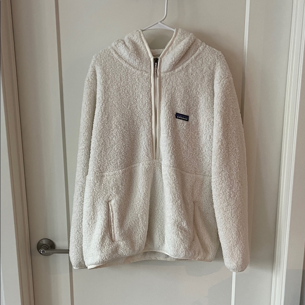 Patagonia White Sherpa Fleece Jacket